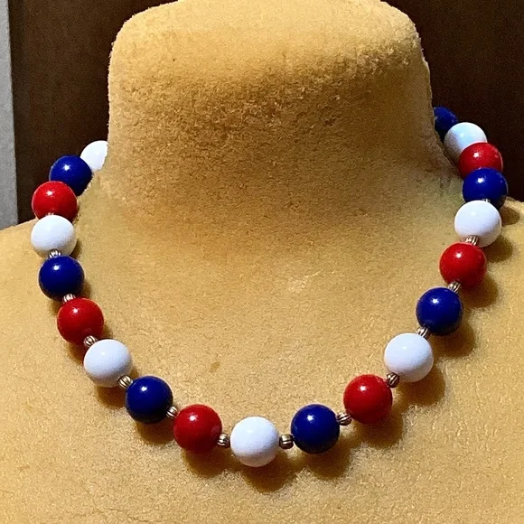 Jewelry | Patriotic Red White And Blue Necklace | Poshmark display picture 1